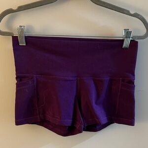 POPFLEX Deep Purple Women's Athletic Shorts